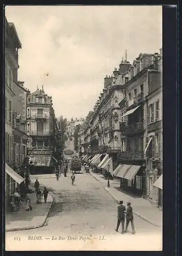 AK Blois, La Rue Denis Papin