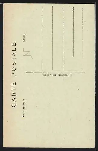 AK Montrichard, Vieilles Maisons du XVe siècle et l`Église