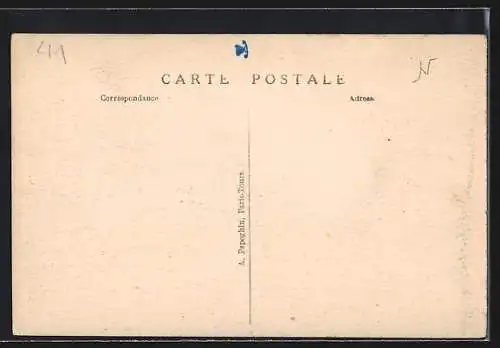 AK Vendôme, La Place de la République et le clocher de l`Église de la Trinité