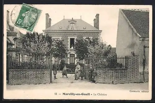 AK Marcilly-en-Gault, Le Château et l`entrée principale