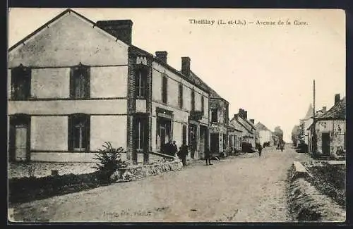 AK Theillay, Avenue de la Gare