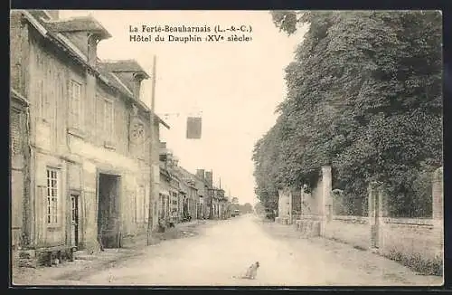 AK La Ferté-Beauharnais, Hôtel du Dauphin XVe siècle