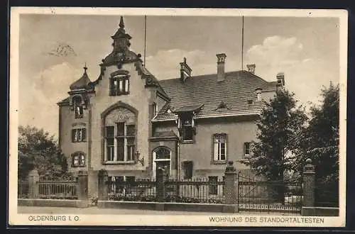 AK Oldenburg i. O., Wohnung das Standortältesten, Ofener Strasse