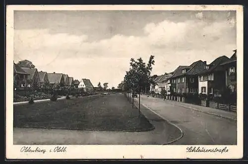 AK Oldenburg i. Oldb., Partie in der Schleusenstrasse