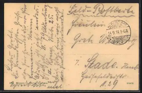 AK Oldenburg / O., Moslestrasse mit Villa Will, Offiziers-Kasino und Handelskammer