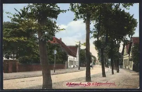 AK Oldenburg /Gr., Partie in der Cloppenburgerstrasse