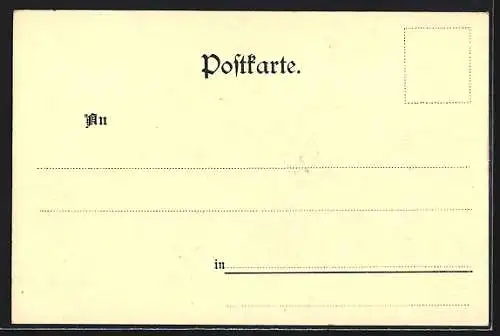 Lithographie Polle, Gasthaus C. Stapel, Amtshaus m. Postkutsche, Teufelsmühle