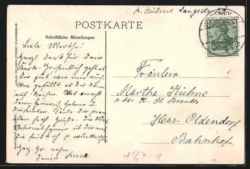AK Oldenburg / O., Lied Heil dir, o Oldenburg! Text und Melodie