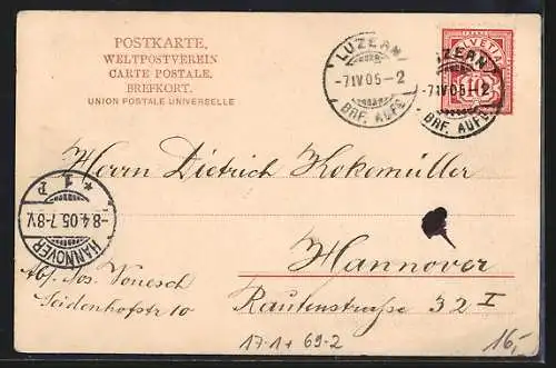 AK Freimaurer-Vereinigung I. O. G. T., Anti-Alkohol, Ritter mit Horn