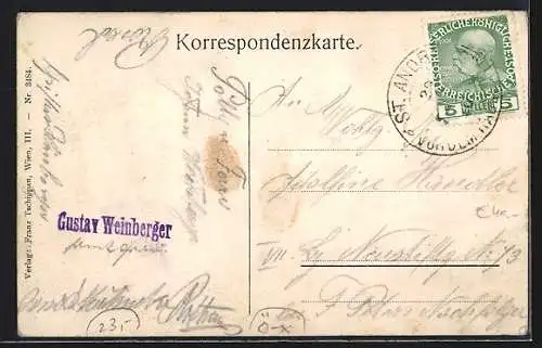 AK St. Andrä-Wördern, Unter-Kirchbach, Anton Weiders Fremdenheim