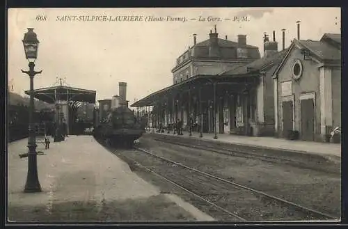 AK Saint-Sulpice-Laurière, La Gare