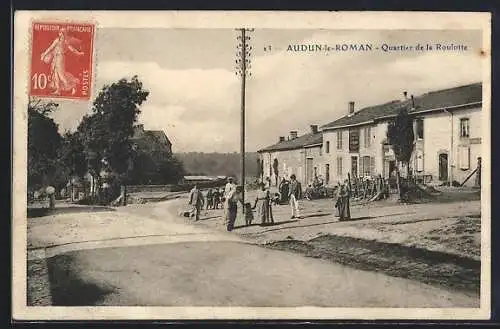 AK Audun-le-Roman, Quartier de la Roulotte