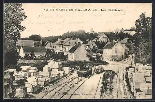 AK Saint-Vaast-les-Mello, Les Carrières, Steinbruch