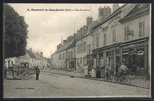 AK Nanteuil-le-Haudouin, Rue Gambetta