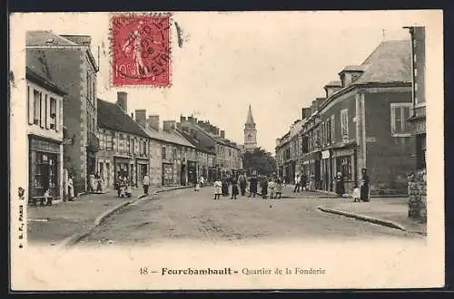 AK Fourchambault, Quartier de la Fonderie, Strassenpartie