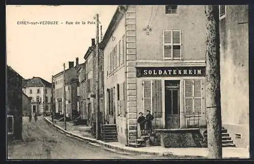 AK Cirey-sur-Vezouze, Rue de la Paix