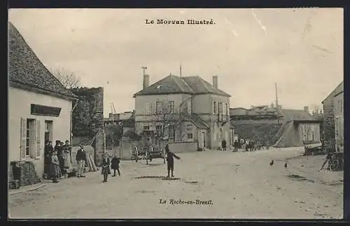 AK La Roche-en-Brenil, Strassenpartie