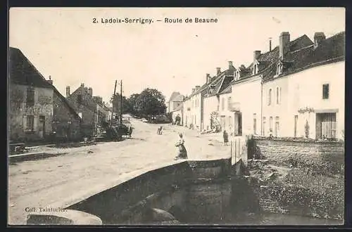 AK Ladoix-Serrigny, Route de Beaune, Strassenpartie