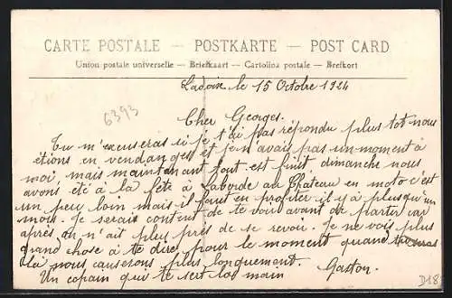 AK Ladoix-Serrigny, Route de Beaune, Strassenpartie