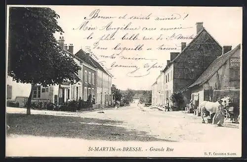 AK St-Martin-en-Bresse, Grande Rue