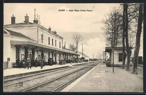 AK Dijon, Gare Dijon-Porte-Neuve / Bahnhof