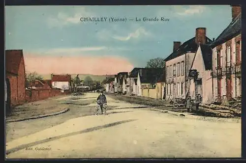 AK Chailley, La Grande Rue, Strassenpartie