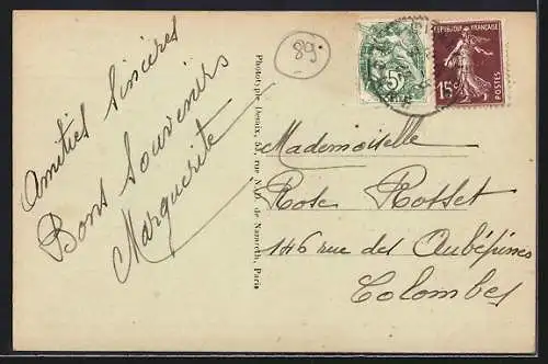 AK Chailley, La Grande Rue, Strassenpartie