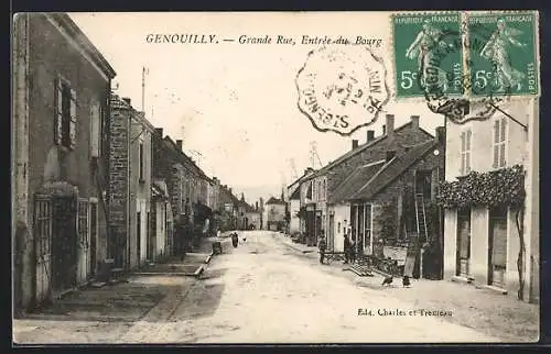 AK Genouilly, Grande Rue, Entrée du Bourg