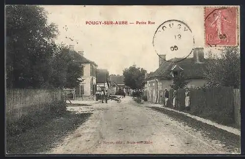 AK Pougy-sur-Aube, Petite Rue