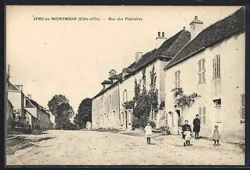 AK Ivry-en-Montagne, Rue des Platrières