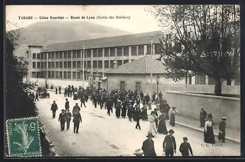 AK Tarare, Usine Gourdiat, Route de Lyon, Sortie des Ateliers