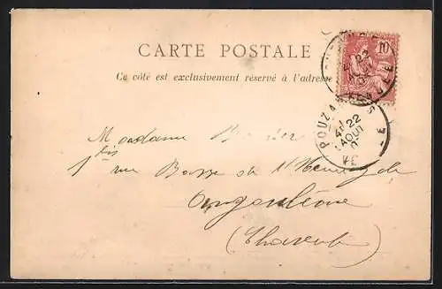 AK Saint-Michel-Mont-Mercure, Ortspartie mit Kirche