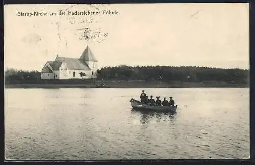 AK Starup, Kirche an der Haderslebener Föhrde