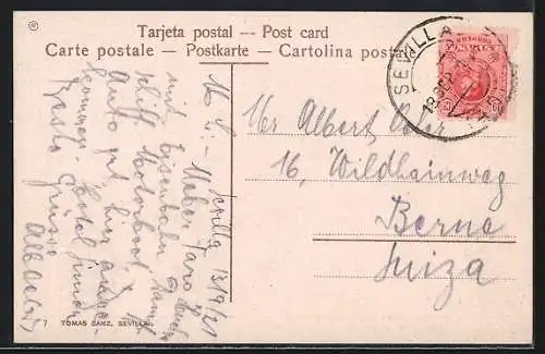 AK Sevilla, Exposicion Ibero-Americana, Reloj Solar en la Plaza America