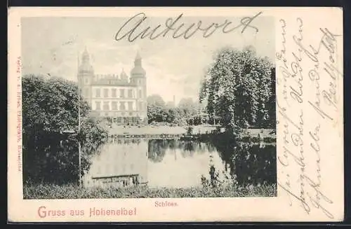 AK Hohenelbe / Vrchlabi, Blick zum Schloss, Zámek