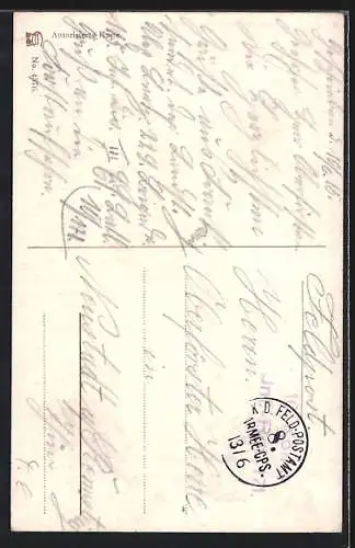 Künstler-AK Porträt Kronprinz Rupprecht von Bayern in Uniform