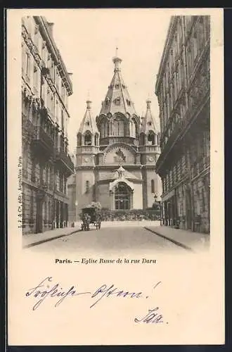 AK Paris, eglise Russe de la rue Daru