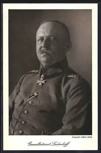 AK Generalleutnant Ludendorff mit Blauem Max