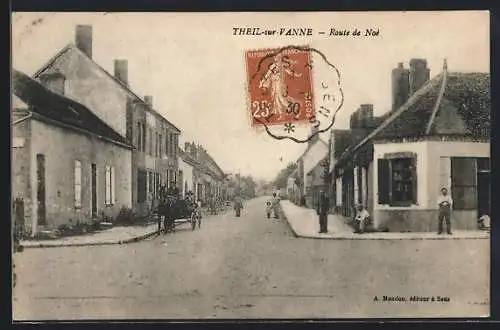 AK Theil-sur-Vanne, Route de Noé, Strassenpartie