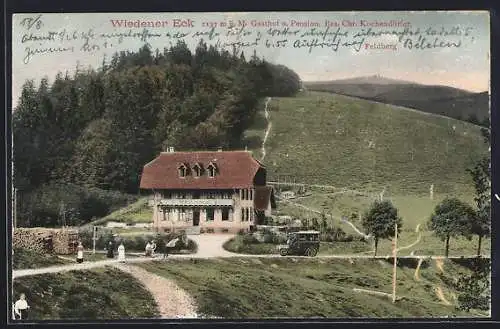 AK Wieden, Gasthaus Wiedener Eck mit Feldberg