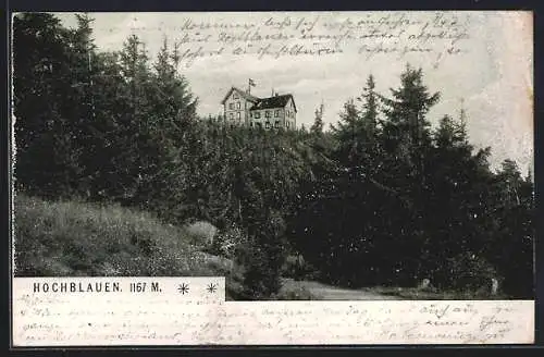 AK Badenweiler, Partie a. Hochblauen m. Kurhotel