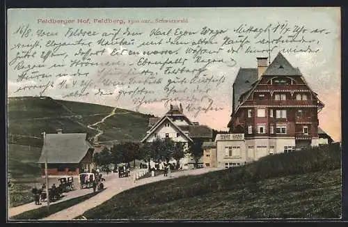 AK Feldberg / Schwarzwald, Blick auf den Feldberger Hof