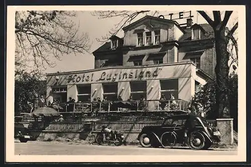 AK Heinrichsruh bei Schleiz, Hotel Luginsland