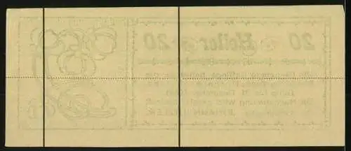 Notgeld Raffings 1920, 20 Heller, florales Motiv, gültig bis 31. Dezember 1920