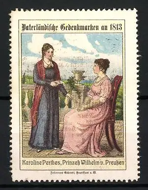 Reklamemarke 1813, Vaterländische Gedenkmarken, Karoline Perthes und Prinzessin Wilhelm v. Preussen