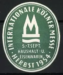 Reklamemarke Köln, Internationale Kölner Messe 1954, Messe-Emblem