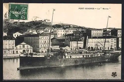 AK Passagierschiff Marsa an der Küste von Port Vendres