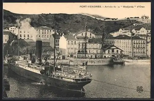 AK Port-Vendres, Arrivée de la Medjerda d`Oran