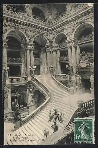 AK Paris, Theatre National de l`Opera, L`Escalier d`Honneur