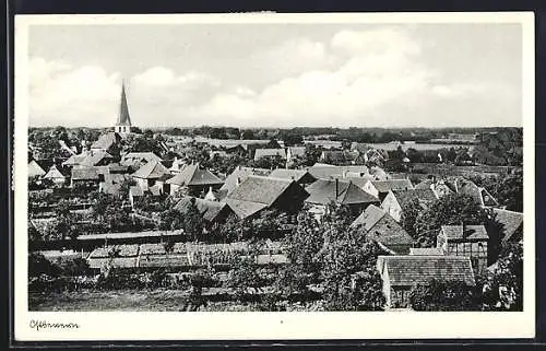 AK Ostbevern, Ortsansicht mit Kirche